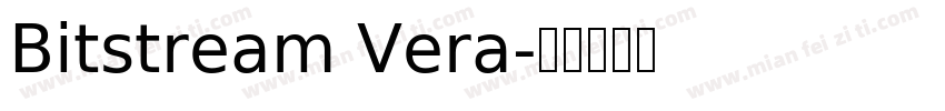 Bitstream Vera字体转换
